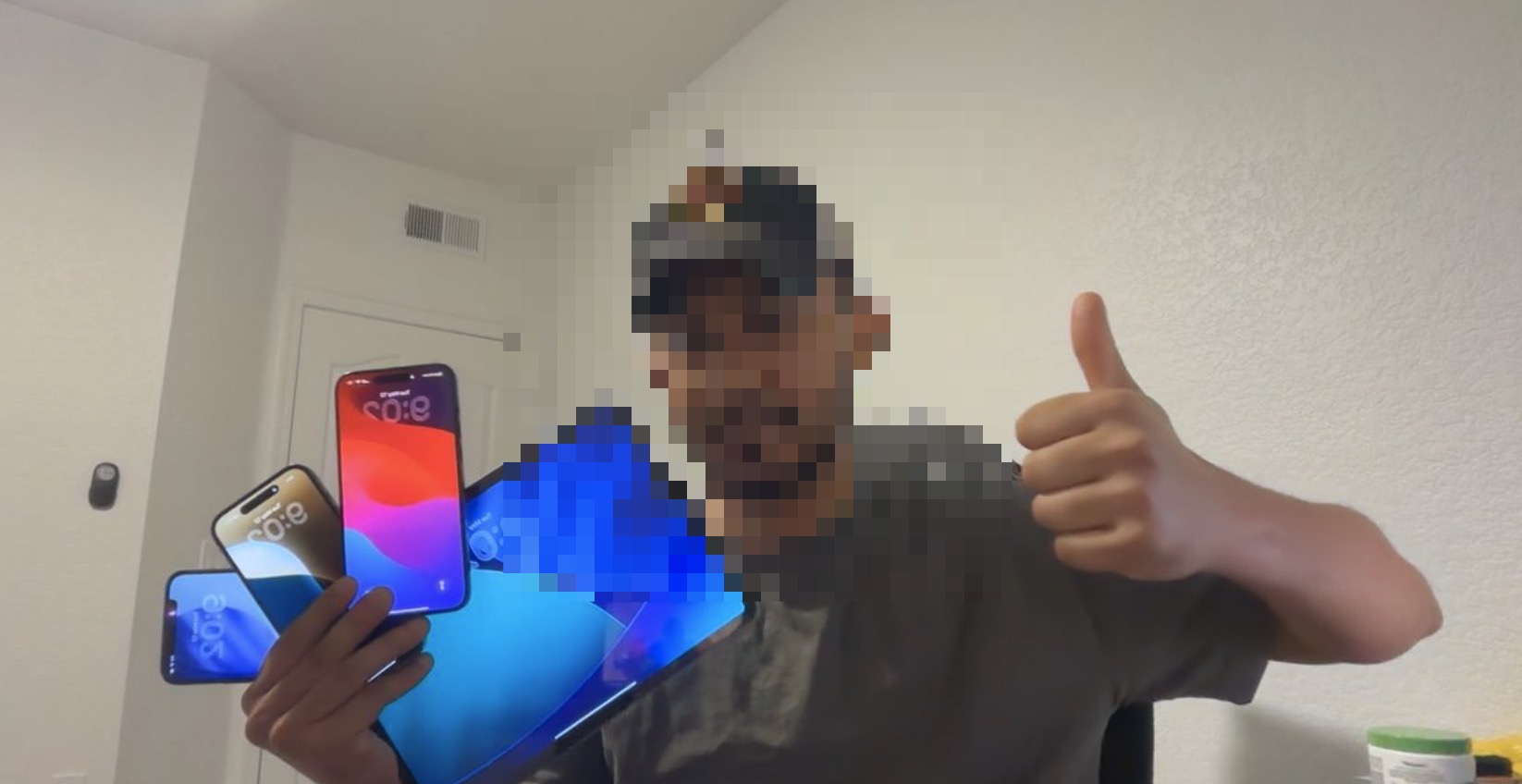 Four-device TikTok phone farm setup